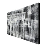 Black and White Abstract Artwork Handmade Modern Acrylic Painting on Canvas