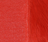Faux Fur Fabric Long Pile Monkey Shaggy FIRE RED / 60" Wide / Sold by the yard