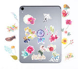June Trendy Beautiful Spring Flower Series Waterproof Stickers for Laptop Luggage Bullet Journal Scrapbook Craft Water Bottles (30 Pieces)