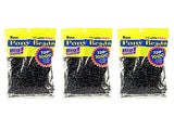 3 Pack of 1000 Darice 9mm Opaque Black Pony Beads by bundled by Maven Gifts