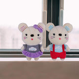 Kailuoze Plush Stuffed Animal Mouse 2PCS 12" Unique Soft Baby Doll Toy Cute Attractive Face Cuddling and Collectible Unmatched Quality Huggable Perfect Gift & Present Idea for Kids