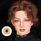 HMANE BJD Dolls Eyes, 16mm Glass Eyeball for BJD Dolls - Sunflower (No Doll)