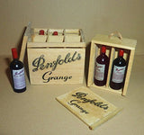 Wine cellar,wine,alcohol bottles, wine glasses with wine bottle in box, wooden boxes, drink. Dollhouse miniature 1:12