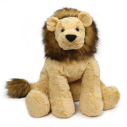 GUND 4059976 Cozys Collection Lion Jumbo Stuffed Animal Plush, 20", Tan