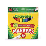 Crayola 10 Ct Classic Broad Line Markers(Discontinued by manufacturer)