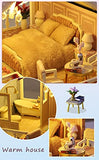 Kisoy DIY Dollhouse Kit,Exquisite Miniature with Furniture, Dust Proof Cover and Music Movement, Your Perfect Craft Gift for Friends, Lovers and Families (Christmas Carnival)