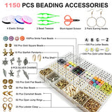 Redtwo 7200 Clay Beads Bracelet Making Kit,Jewelry Beading Supplies and Charms,Arts Crafts Gifts Set(2 Storage Boxes)