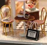 SavvyCraft - DIY Dollhouse - Chocolate Shop - Miniature Model - Home Decorations Kit - Wooden