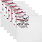 US Art Supply 6 x 6 inch Professional Quality Acid Free Stretched Canvas 6-Pack - 3/4 Profile 12