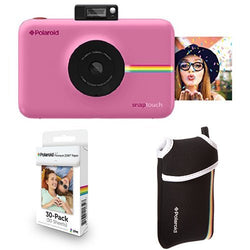 Polaroid Snap Touch Instant Print Digital Camera With LCD Display (Pink) with Zink Zero Ink