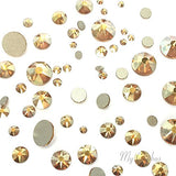 CRYSTAL METALLIC SUNSHINE (001 METSH) gold 144 pcs Swarovski 2058/2088 Crystal Flatbacks gold