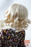 JD164 8-9inch SD Charming Curly Doll Wigs 1/3 Synthetic Mohair BJD Accessories (Blond)