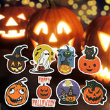 Halloween Stickers, Vinyl Water Bottle Decal Pumpkin Stickers for Cell Phones, Laptops, Skateboards, Luggage