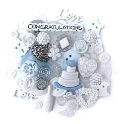 Buttons Galore 50 PIECE BUTTON VALUE PACK - WEDDING