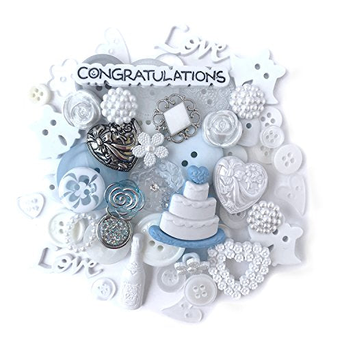 Buttons Galore 50 PIECE BUTTON VALUE PACK - WEDDING