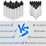 VEEAPE Soft PET Plastic Unicorn Bottles with Measurements, 60ml Portable Dropper Bottle with Childproof Cap & Long Thin Tip for liquid (10 pack + 6 Funnels)