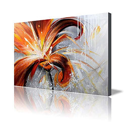 ARTLAND 36x48-inch 'Fall Story' Gallery-wrapped Hand-painted Canvas Flower Wall Art