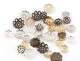 Beautiful Bead 6mm Gold Tone Flower Bead Caps for Jewelry Making (About 500pcs) (8mm, Gold)