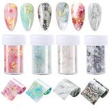 Marble Nail Foil Transfer Sticker, Marble Nail Art Stickers Nail Foils Decals for Women Fingernails Toenails Manicure Nail Art Designs Decorations (4 Boxes )