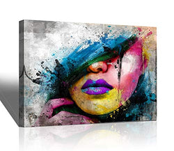 Abstract Canvas Art Wall Decor Sexy Girl Lips Pop Art Canvas Prints Modern Canvas Art Wall Paintings For Living Room Bedroom Office Home Decoration