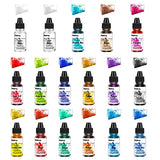 Alcohol Ink Set - 44 Bottles Vibrant Colors High Concentrated Alcohol-Based Ink and Metal Color Alcohol-Based Ink for Resin Petri Dish, Coaster, Painting, Tumbler Cup Making(10ml Each)