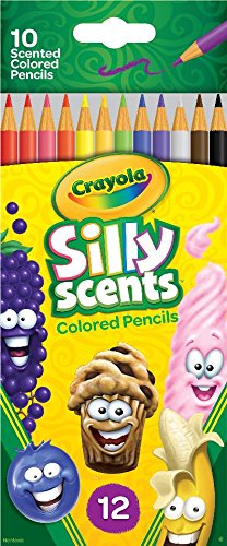 Crayola Silly Scents Colored Pencils, 12 count, Scented Art Tools, Assorted Colors,