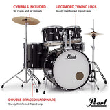 Pearl Roadshow Drum Set 5-Piece Complete Kit with Cymbals and Stands Pure White (RS525SC/C33)