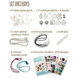 Jewelry Making Kit for Girls Arts and Crafts Gifts Ages 8 9 10 11 12 Years Old - 11 Charm Pendants, 9 Necklaces, 2 Bracelets