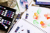 Lokss Watercolor Paint Set - 24 Colors - Non Toxic & Vivid Colors – Premium Quality for Artists,