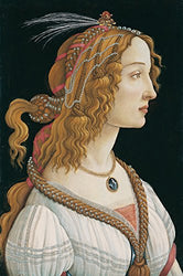 Berkin Arts Sandro Botticelli Giclee Canvas Print Paintings Poster Reproduction(Idealized Portrait of a Lady)
