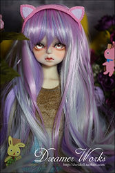 (18-18.5CM) BJD Doll Hair Wig 1/4 BJD MSD DZ DOD LUTS / Magic Color Long Hair Wig / DWS