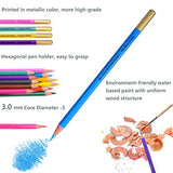TBC The Best Crafts Watercolor Pencils,72 Professional Color Pencil Set for Adult and Kids, Art Drawing Pencils for Coloring,Painting