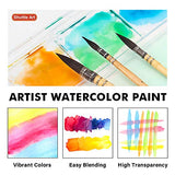 Watercolor Paint Set, Shuttle Art 36 Colors Watercolor Paint in Tubes (12ml Each) with 3 Brushes, Rich Pigment, Easy to Blend, Perfect for Kids, Artists, Beginners, Students