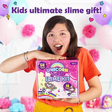 Original Stationery Unicorn Sparkle Slime Kit, Everything in One 50-Piece Unicorn Slime Kit with 18pcs Pre-Made Slime for Girls and Tons of Fun Add-Ins, Great Gift Idea and Slime Kit for Girls 10-12