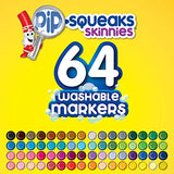 Crayola Pip-Squeaks Skinnies Washable Markers, 64 count, Great for Home or School, Perfect Art Tools & Construction Paper, 240 Count, 2-Pack (total 480 count)