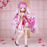 ICY Fortune Days 2nd Generation 1/4 Scale Anime Style 16 Inch BJD Ball Jointed Doll Full Set Including Wig, 3D Eyes, Clothes, Shoes, for Children Age 8+ (Purple Sakura)