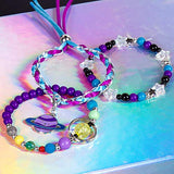Make It Real – Cosmic Charm Bracelets - DIY Charm Bracelets for Teen Girls - Arts and Crafts Kit for Creative Jewelry Making - Jewelry Kit with Charms and Colored Beads