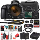 Nikon COOLPIX P1000 Digital Camera (26522) + 64GB Memory Card + Case + Corel Photo Software + EN-EL 20 Battery + Card Reader + HDMI Cable + Deluxe Cleaning Set + Flex Tripod + Memory Wallet