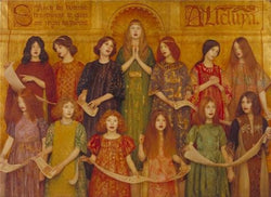 Perfect Effect Canvas ,the High Definition Art Decorative Prints On Canvas Of Oil Painting 'Thomas Cooper Gotch - Alleluia,1896', 24x33 Inch / 61x84 Cm Is Best For Basement Decoration And Home Artwork And Gifts