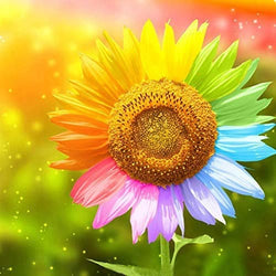 Colorful Sunflower Diamond Painting Kit - MaiYiYi 5D Full Round Drill Diamond Painting by Numbers Flower Diamond Painting Set Crystal Diamond Painting Sunflower for Adults Decor Art Gift (30 x 30 cm)