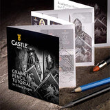 Castle Art Supplies 120 Piece Colored Pencil Zip-Up Set + 2 Sketch Books Artist Bundle