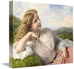 Wall Art Print Entitled Sophie Gengembre Anderson, The Song of The Lark by Celestial Images | 10 x 8
