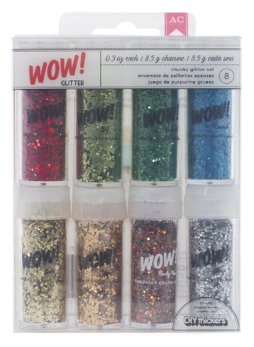 American Crafts 8-Pack WOW Chuncky Glitter, Everyday 1