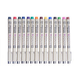 Sakura 13 Pcs Pigma Micron Fine Line Pen Set Assorted Colors 05# 0.45mm Ink Drawing Pens Set with