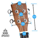 Ukulele Starter Kit (15-FREE-Bonuses) Mahogany Uke, Compression Sponge Case, Aquila Strings, Felt Picks, Tuner, Chord Stamp, Chord Chart, Leather Strap, Live Lesson & More (Limited Time)