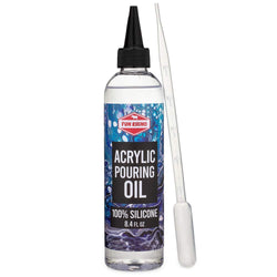 Acrylic Pouring Oil 100% Silicone - Large 8.4 Oz. Size (Includes Pipette)