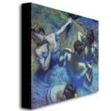 Blue Dancers 1899 by Edgar Degas, 24x24-Inch Canvas Wall Art