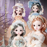 BJD Dolls, Big Eyes Face and Ball Jointed Body Dolls, 12 Inch Customized Dolls Can Changed Makeup and Dress DIY, Girls Toys Gift (Color : D)