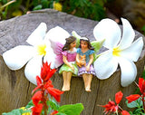 Twig & Flower Miniature Fairy Garden Sisters Alice & May (Hand Painted)