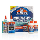 Elmer’s Crunchy Slime Kit | Slime Supplies Include Metallic Liquid Glue, Clear Liquid Glue, 4 Count & Slime Supplies Include Elmer’s Metallic Glue, Elmer’s Magical Liquid Slime Activator, 4 Piece Kit